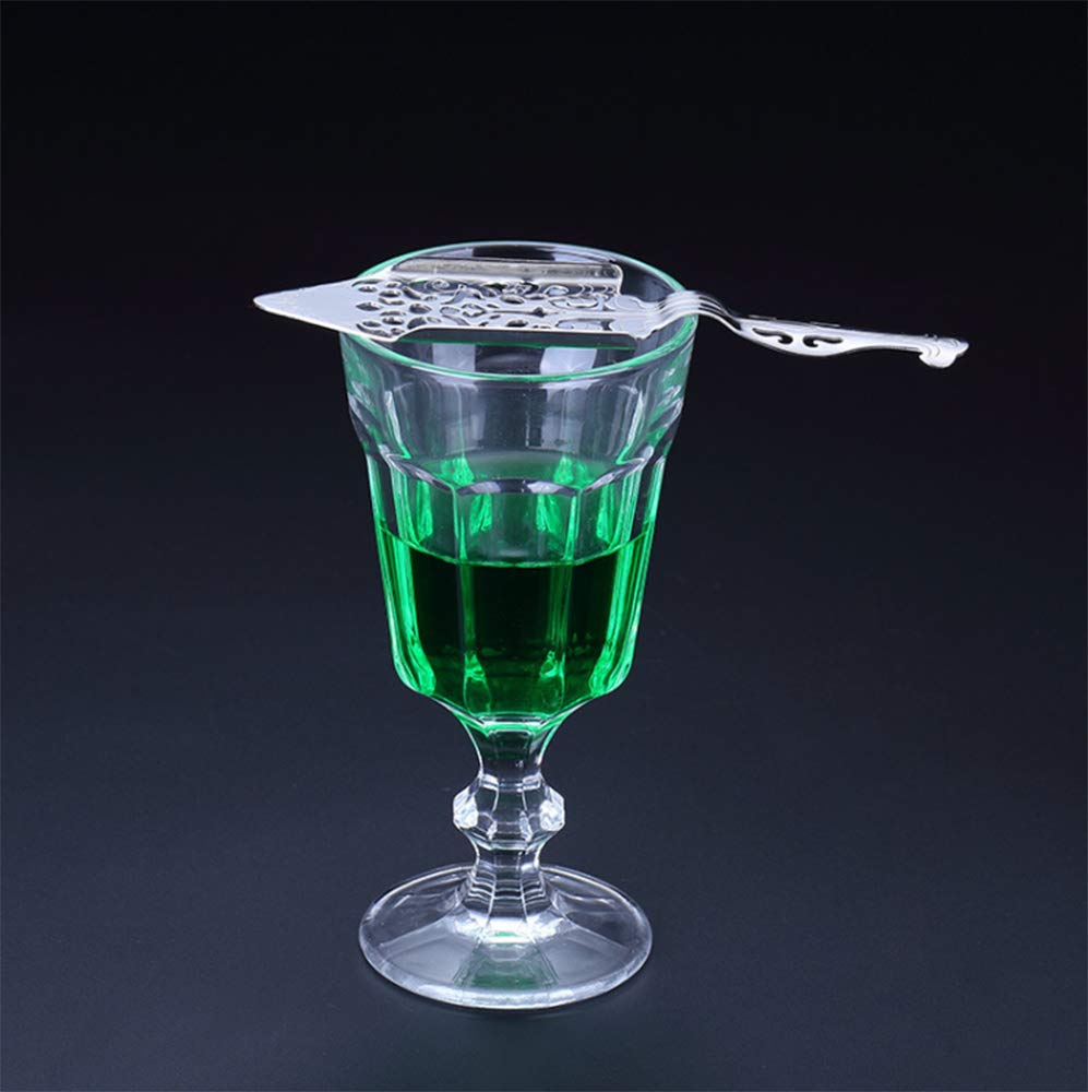 E-outstanding Absinthe Löffel Aus Edelstahl – Schlitzlöffel Für Zuckerwürfel & Absinthe Brunnen