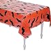 Fun Express Moustache Table Cover, 54x108, Clear/Jumbo Black Mustache Design