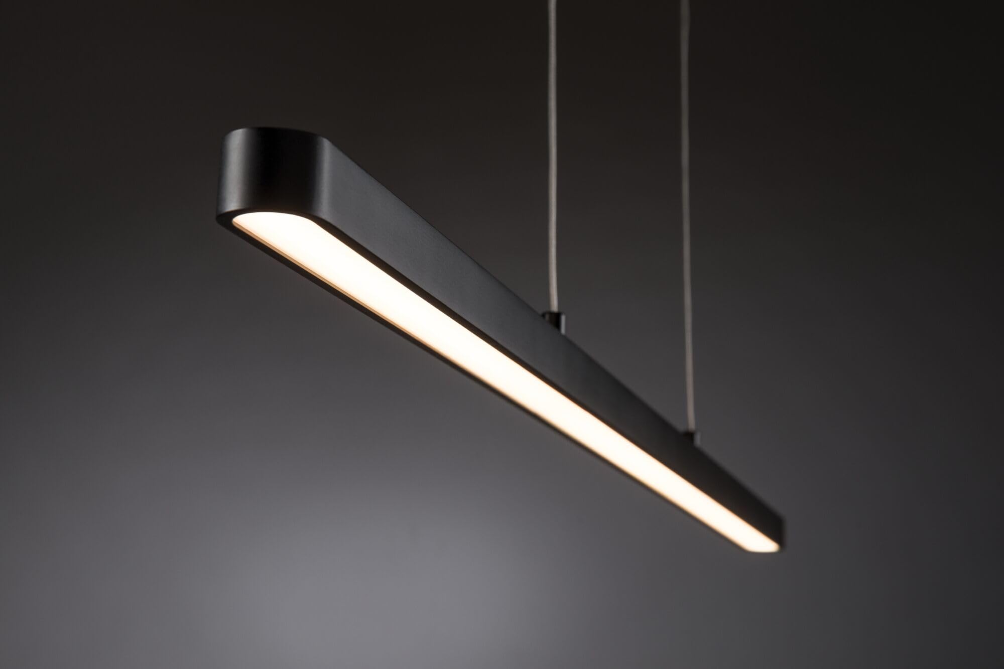 Paulmann 79885 LED Pendelleuchte Smart Home Zigbee Lento Tunable White 3x2100lm 3x13,5W Schwarz matt dimmbar Pendel