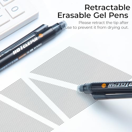 M&G Bolígrafos de Gel Borrables, 6 Unidades Punta Fina 0.5mm Tinta Negra miniatura 2