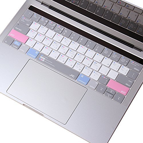 VFENG Premium Shortcuts with MAC OS Keyboard Cover for MacBook Pro with Touch Bar 13 Inch and 15 Inch (Model Number: A1706/A1707/A1989/A1990/A2159) Released in 2016 2017 2018 2019, US Version