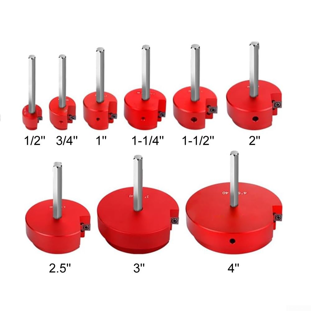 Kit de escariador de PVC 9 piezas, aluminio de 1/2-4 pulgadas para accesorios de PVC CPVC Retiro de tuberías y trabajos de fontanería