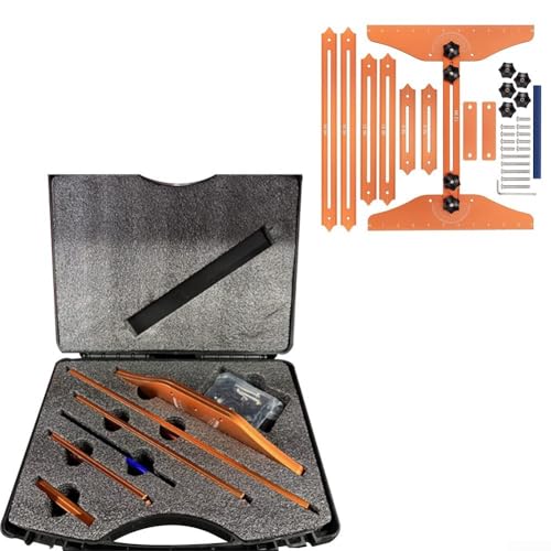 ReachMall Stair Measuring Ruler, Stainless Steel Ruler Set, Stair Tread Template Tool, Adjustable Length Stair Measuring Tool Jigs - Image 3
