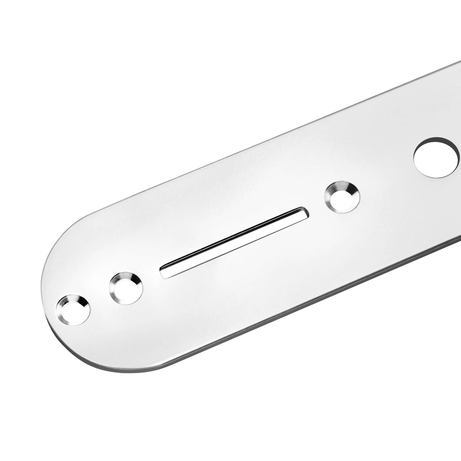 Banworks Guitar Control Plate 7.8mm (5/16") Steel Alloy Switch Control Plate for Squier Tele Electric Guitar JT/KZB-01 Chrome - Image 4