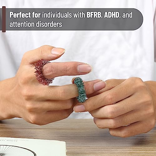 Mr. Pen- Spiky Sensory Rings, 10 Pack, Stress Relief Fidget Sensory Toys, Fidget Rings, Fidget Ring for Anxiety, Stress Relief Rings, Massager for Fidget ADHD Autism - Image 6
