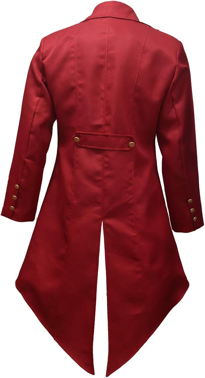 Crubelon Men‘s Steampunk Vintage Jacket Gothic Victorian Frock Coat Uniform : Clothing, Shoes & Jewelry
