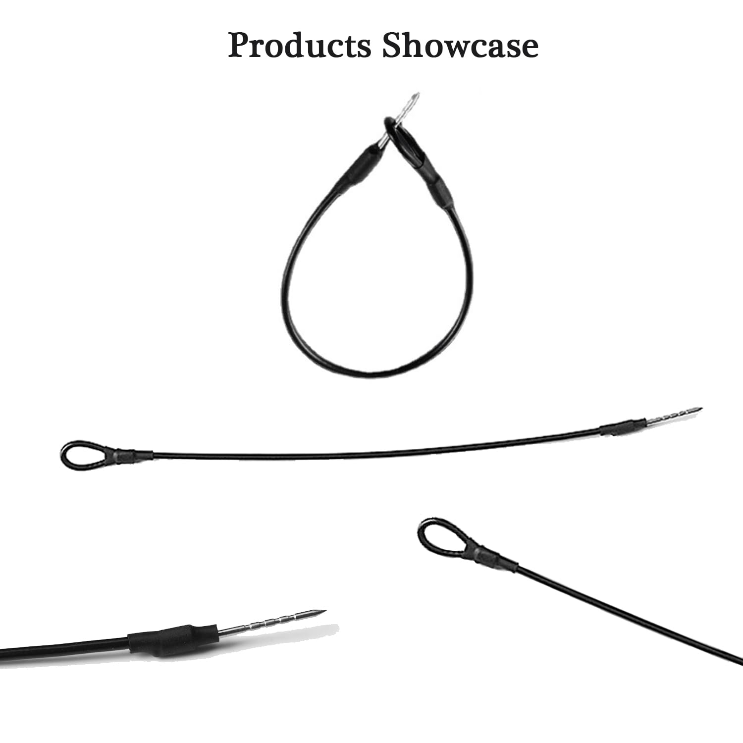 Lot De 100 Attaches Antivol En Acier Pour étiquettes - Longueur 17 Cm, Noir, Pour Vêtements, Chaussures, Boutique