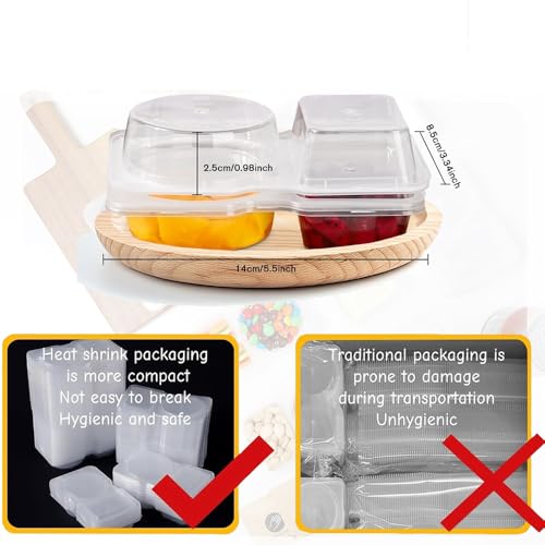 20 Reusable Snack Containers with Lids - Dishwasher Safe - Image 2