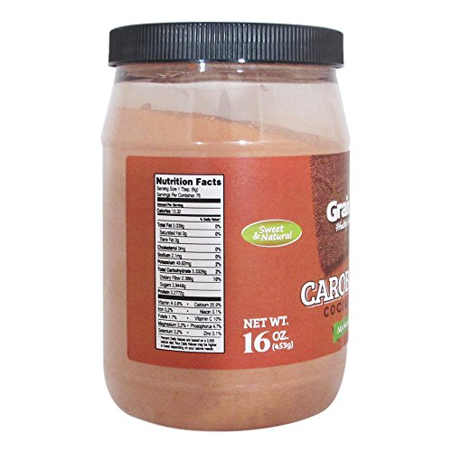 Grain Brain Natural Carob Powder (18 Oz) Untoasted, #TOP1