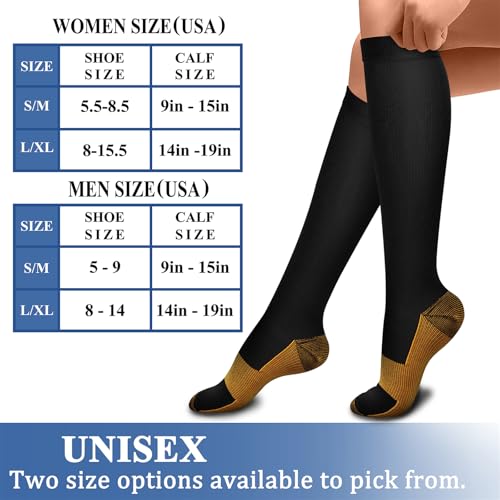 Image of Compression Socks (7 Pairs), 15-20 mmhg is BEST Graduated Athletic & Medical for Men & Women, Running, Flight, Travel, Nurses, Pregnant - Boost Performance, Blood Circulation