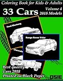 Coloring Book For Kids & Adults: Cars 2018: Supercars, Streetcars, Pickups, Trucks, Cars Coloring Book (Cars Coloring Books Package) (Volume 1)