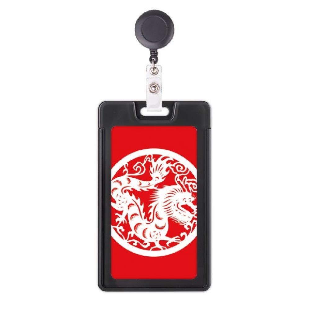 Porte-badge rétractable dragon chinois pour ne plus perdre votre pass