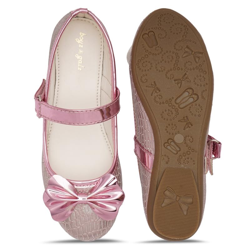 Image of BALLERINAS Kids - Footwear For Girls Comfortable Casual & Function | PU - Material |Design - BG5112| Closure- Velcro