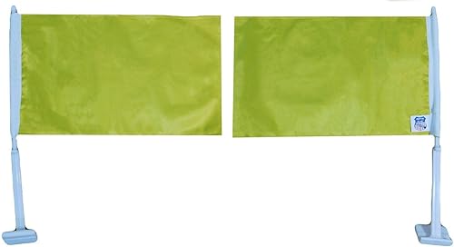 Premium 12 Pack Solid 12x18 12"x18" Double Sided Rough Tex Knit Nylon Car Flag