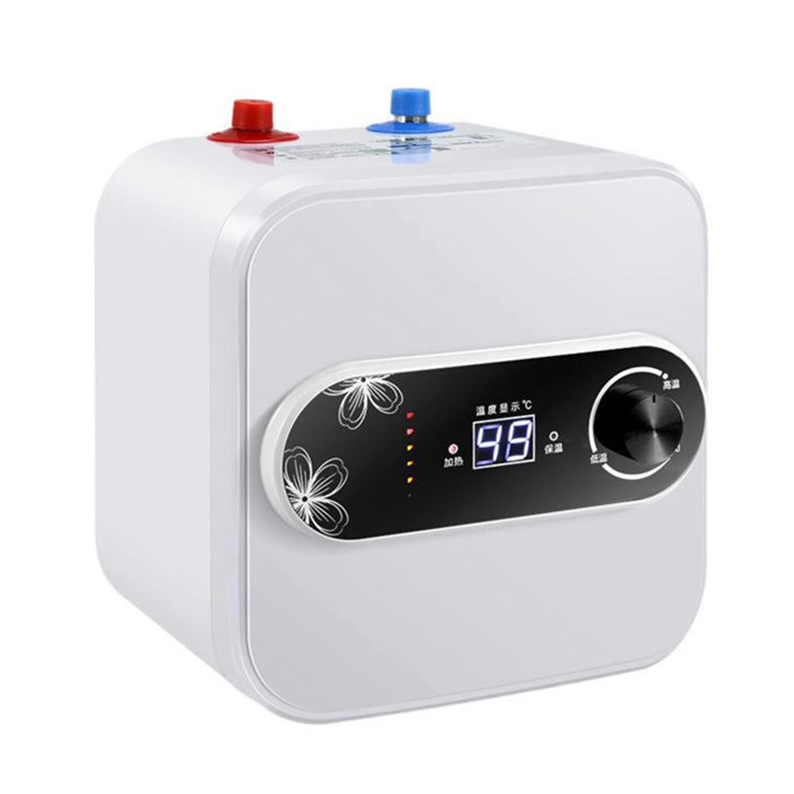 8L Di Stoccaggio Del'acqua Riscaldatore Acqua Elettrico Istantaneo Isolamento Termico Rapido Display Digitale Manopola Del Termostato Controllo Su Imbottiture Ingresso Veloce E Comodo
