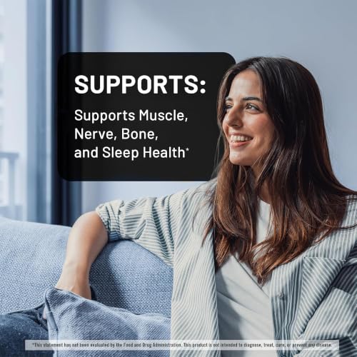 NatureWise Magnesium Glycinate 625mg, Sleep & Muscle Support, 90 Capsules - image 2