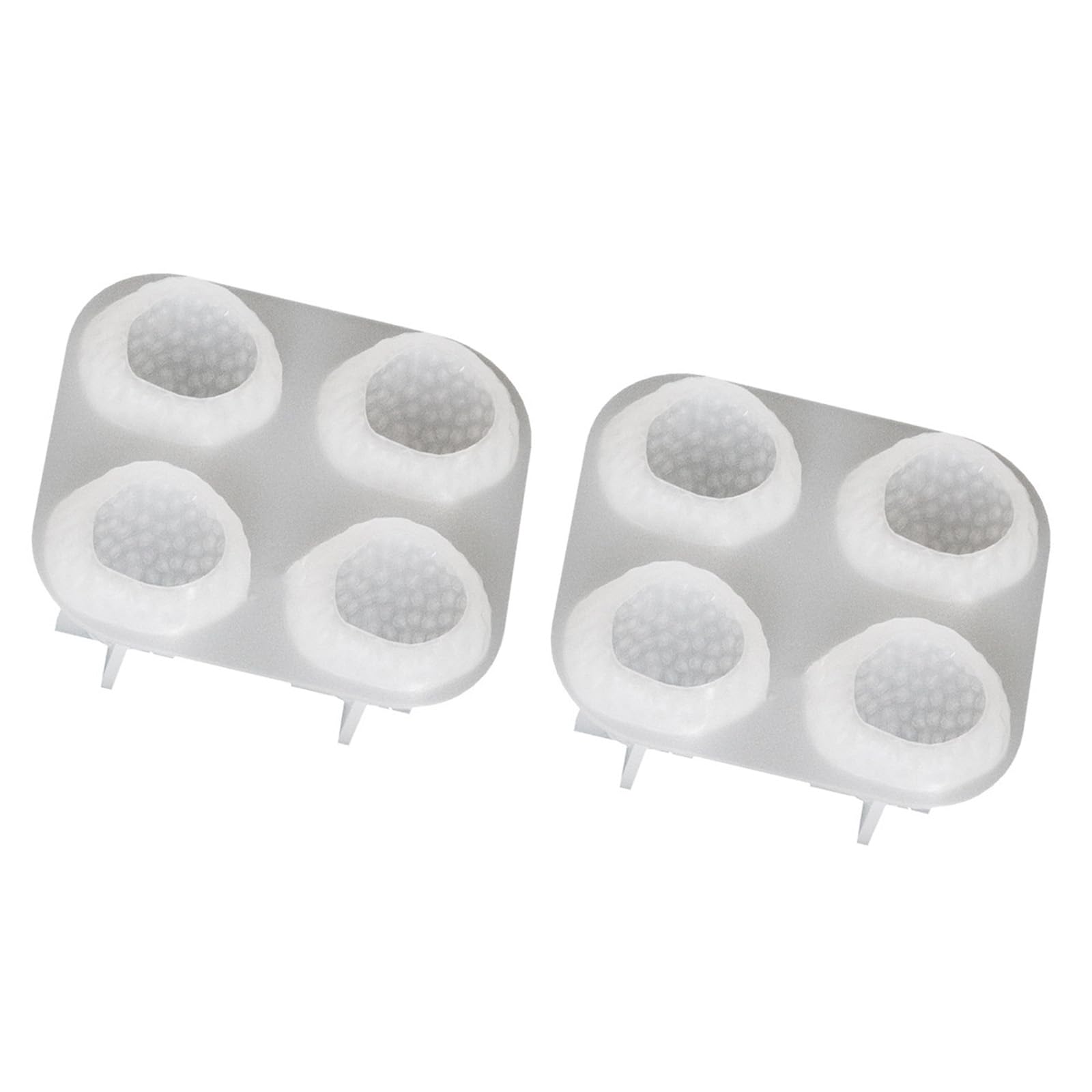 NEWFT Strawberry Shape Silicone Molds for Soap Making 4 Cavities Silicone Molds for Epoxy Resin Strawberry