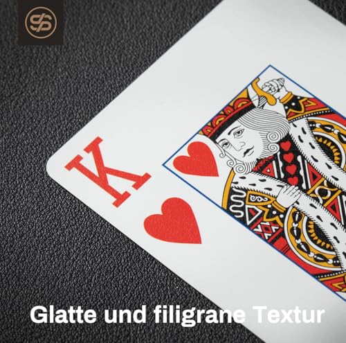 SLOWPLAY 100% Plastik Spielkarten Set, 2 Decks (Violet & Gold), Jumbo Index, Poker Format, überlegene Flexibilität und Haltbarkeit, Wasserfest & Waschbar, Professionelle Karten für Texas Hold’em Poker – Bild 5