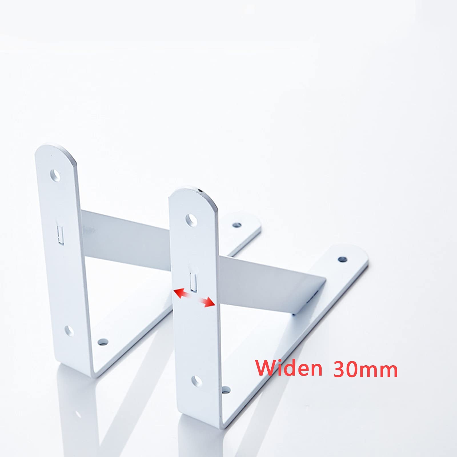 LIGUOYI 2Pcs Schwerlast-Konsole, Metall Regal Unterstützung Wandkonsole, 90 Grad Winkel, Wandmontage, Für Kleiderbügel, Bodenträger Wandregal Mit Schrauben, Schwerlast-Regalträger