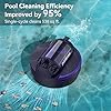Poolease X1 Cordless Pool Cleaner Robot, Robotic Pool Vacuum for Above/In Ground Pool, 45W Dual-Motor, Self-Parking, Enhanced with 2L Debris Capacity (Dark Blue and Purple)