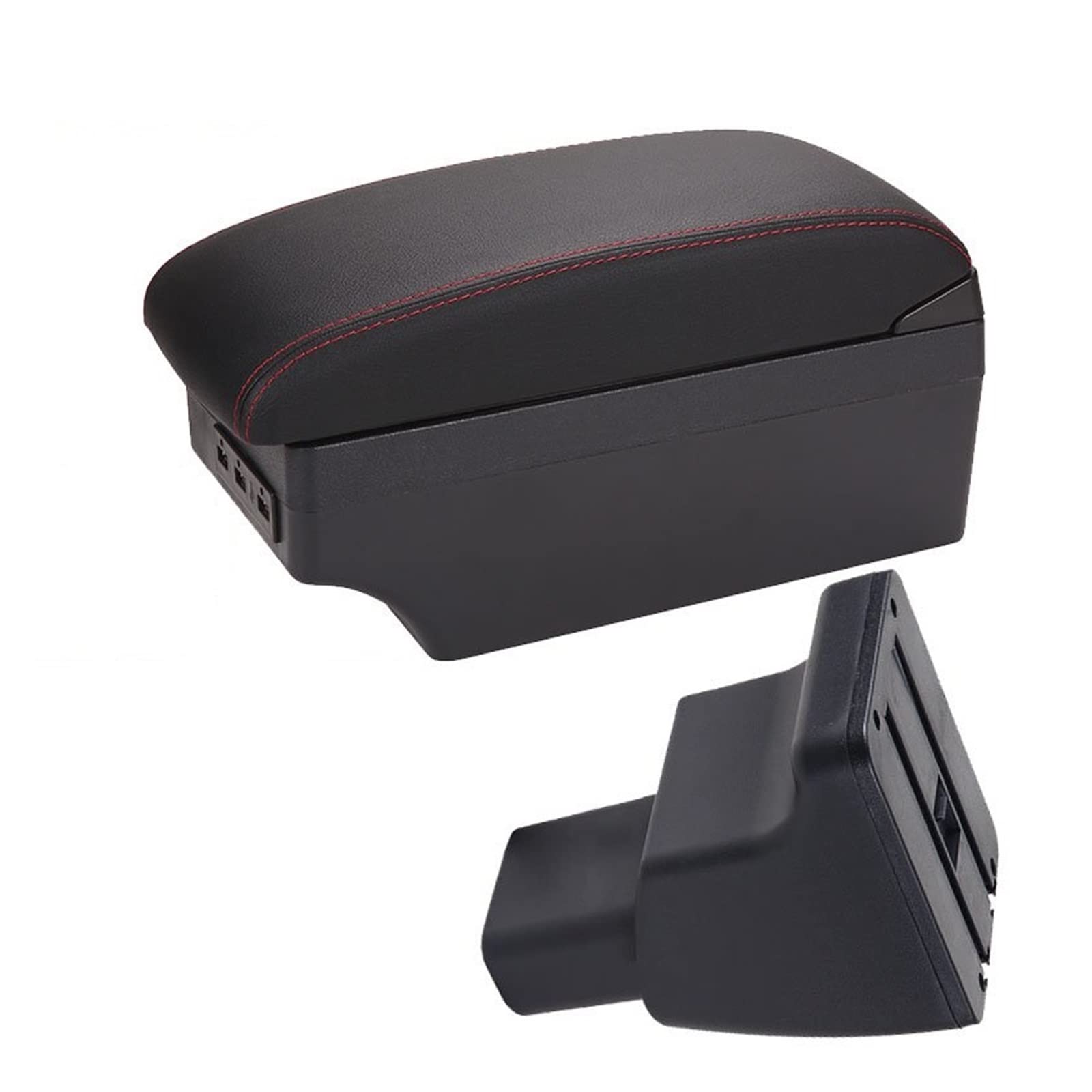 For Hyundai I10 Car Armrest Box USB Car Interior Details Retrofit Storage Box(A1 7USB)