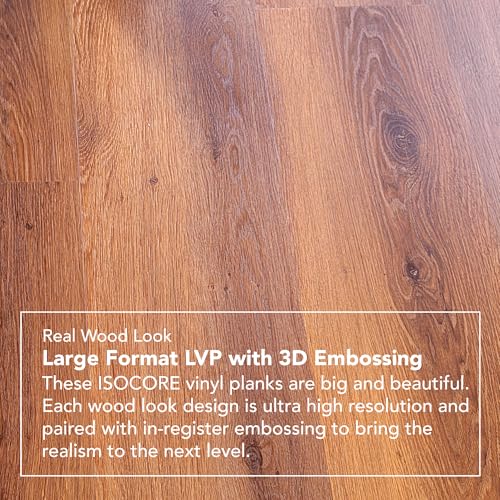 Image of Allure Wide Plank Luxury Vinyl Flooring, Caramel Cookie Oak 9 inch x 60 inch, 7mm Thick Vinyl Planks with Click and Lock Installation, 1 Box 25.02 sq ft.