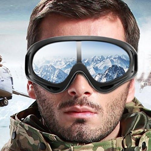 OYMI UV Protection Windproof Dustproof Outdoor Sports Ski Glasses CS Army Tactical Military Airsoft Goggles Snowmobile Bicycle Motorcycle Basketball Football Safety Glasses Protective Goggles