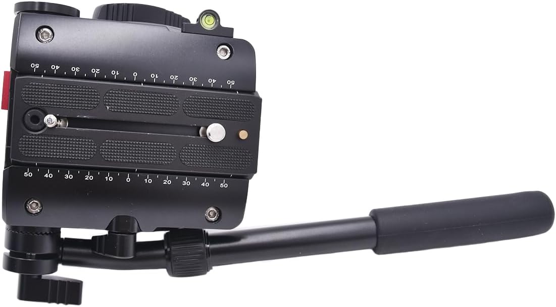 SIRUI Video Head 2 Bubble Levels, Telescoping pan Handle, Max Load 22 LBS - Compatible Quick Release Plate VP-90 & VPVH10X