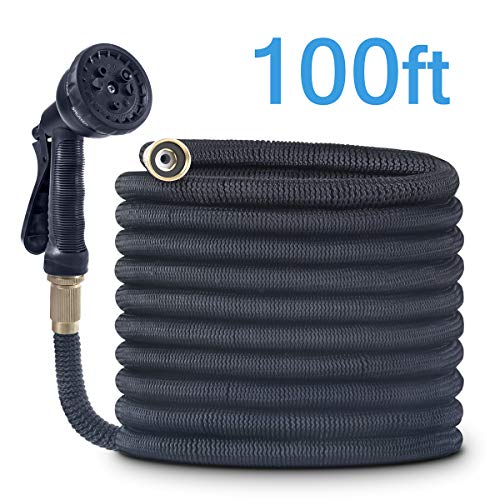 CACAGOO Garden Hose, 100 FT Durable Water Hose, Extra Strength Fabric - Improved