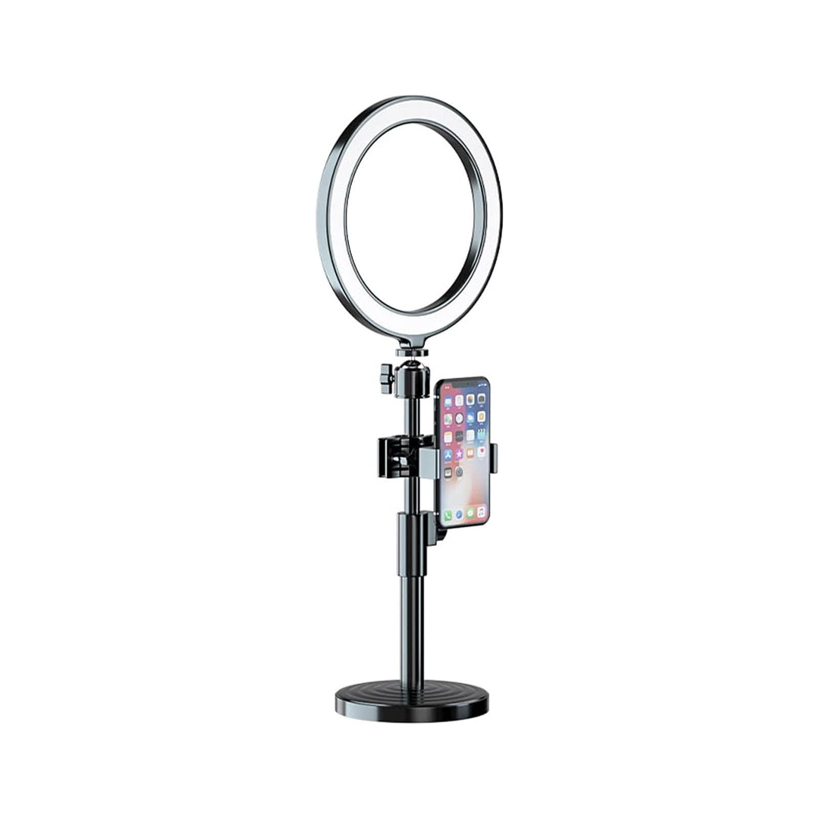 Lampada Da Tavolo Anulare Per Selfie Con Supporto Ad Angolo Regolabile LED Per Il Trucco Lampada Circolare Da Scrivania Portatile Per Dirette Streaming