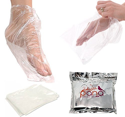 100 Counts - Pana Paraffin Wax Thermal Mitt Bath Liners for Hand or Foot Professional or Personal Use, 15 x 10 Inches