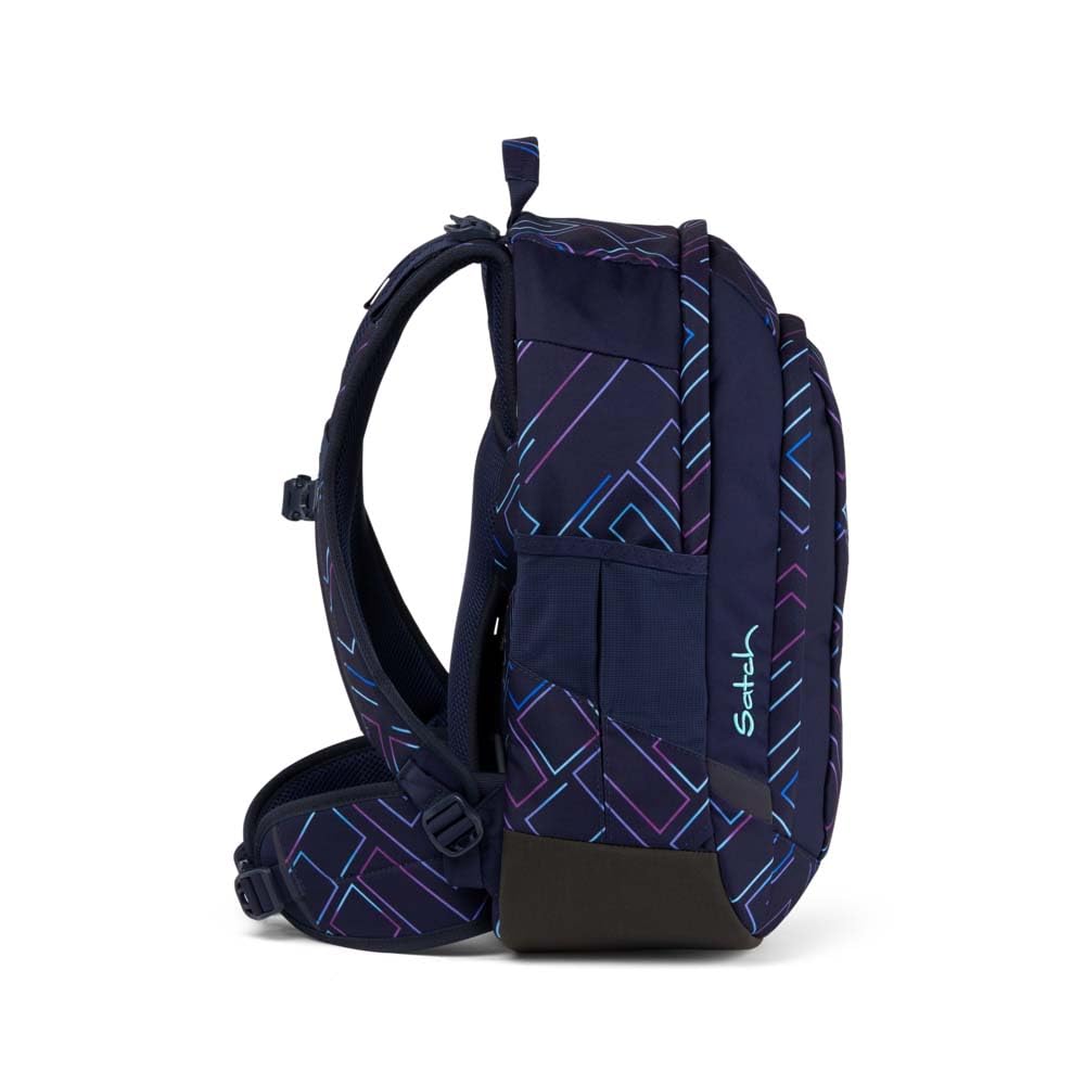 Satch Air Schulrucksack Set 3tlg. inkl. Schlamperbox und Sportbeutel (Purple Laser)
