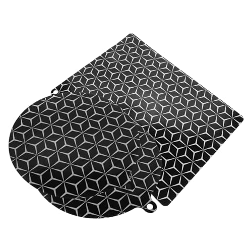 VERDANVERSE 3 Piezas Estera De La Cocina De Inducción Protector De Encimera De Cocina Calor Revestimientos Horno Resistente Estera De Inducción Protector De Placa De Inducción Gel De Sílice
