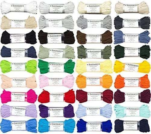 Cordon Coton 5mm - 50m - 38 Couleurs Au Choix - Pour Décoration, Floristique, Artisanat