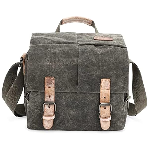 JHDFH Canvas Fotografie Schoudertas Sling SLR Camera Draagtas Kleine Travel Casual Satchel (Color : B, Size : One size)