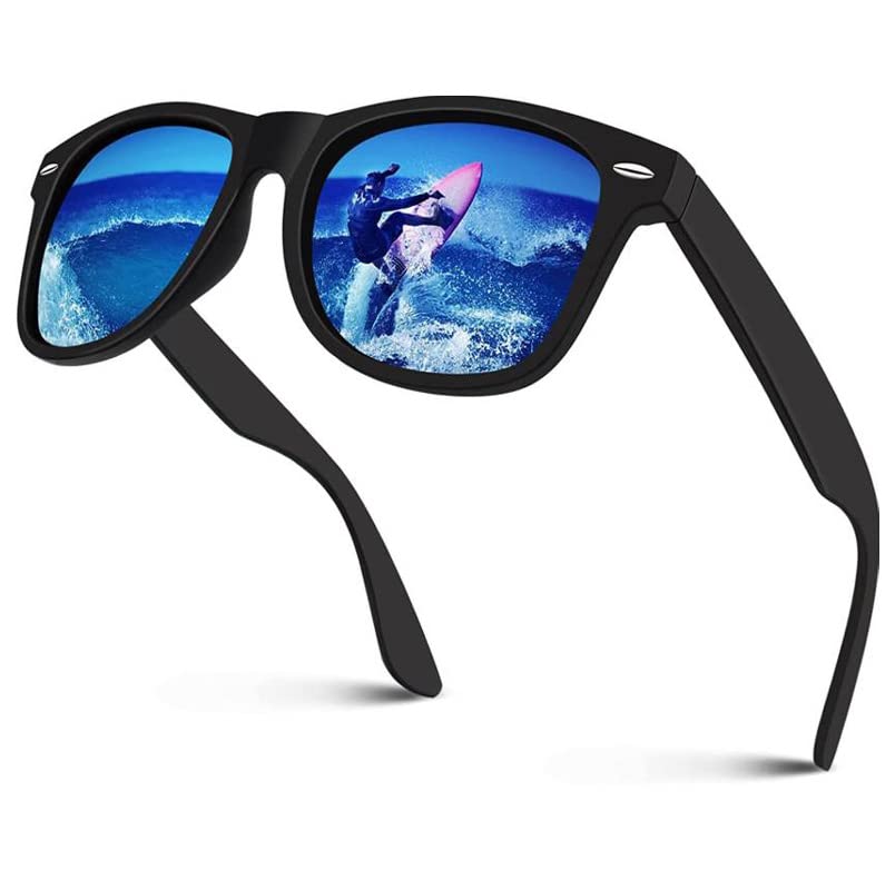 Younky Black & Blue Aviator Sunglasses Combo For Men & Women with UV Protection (Lens Black & Blue ||Frame-Black|| Ynk-UPD-032) - Pack of 2 2