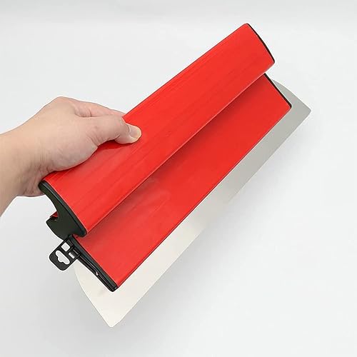 Miniatura 5 de Hoja de yeso roja Skimming Blade Enyesado Pintura Espátula de alisado Flexible Acabado Paleta Herramientas profesional 15.75inch 15.7 in herramienta