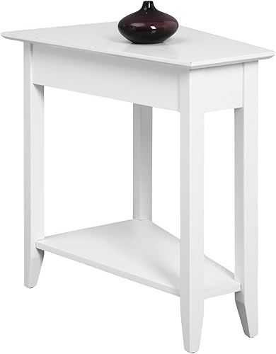 Miniatura 4 de Convenience Concepts American Heritage Mesa Terminal en Cuña de 24" - Mesa Clásica de Sala de Estar con Estante de Almacenamiento, Mesa Lateral para
