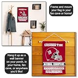 College Flags & Banners Co. Alabama Crimson Tide 18 Times National Champions dwustronna flaga ogrodowa
