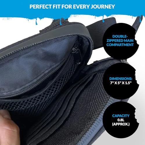 COOKIES Honeycomb Utility Bag–Smell Proof Nylon Crossbody Small Bag with Removable Strap, 5 Zippered Compartments, Streetwear4