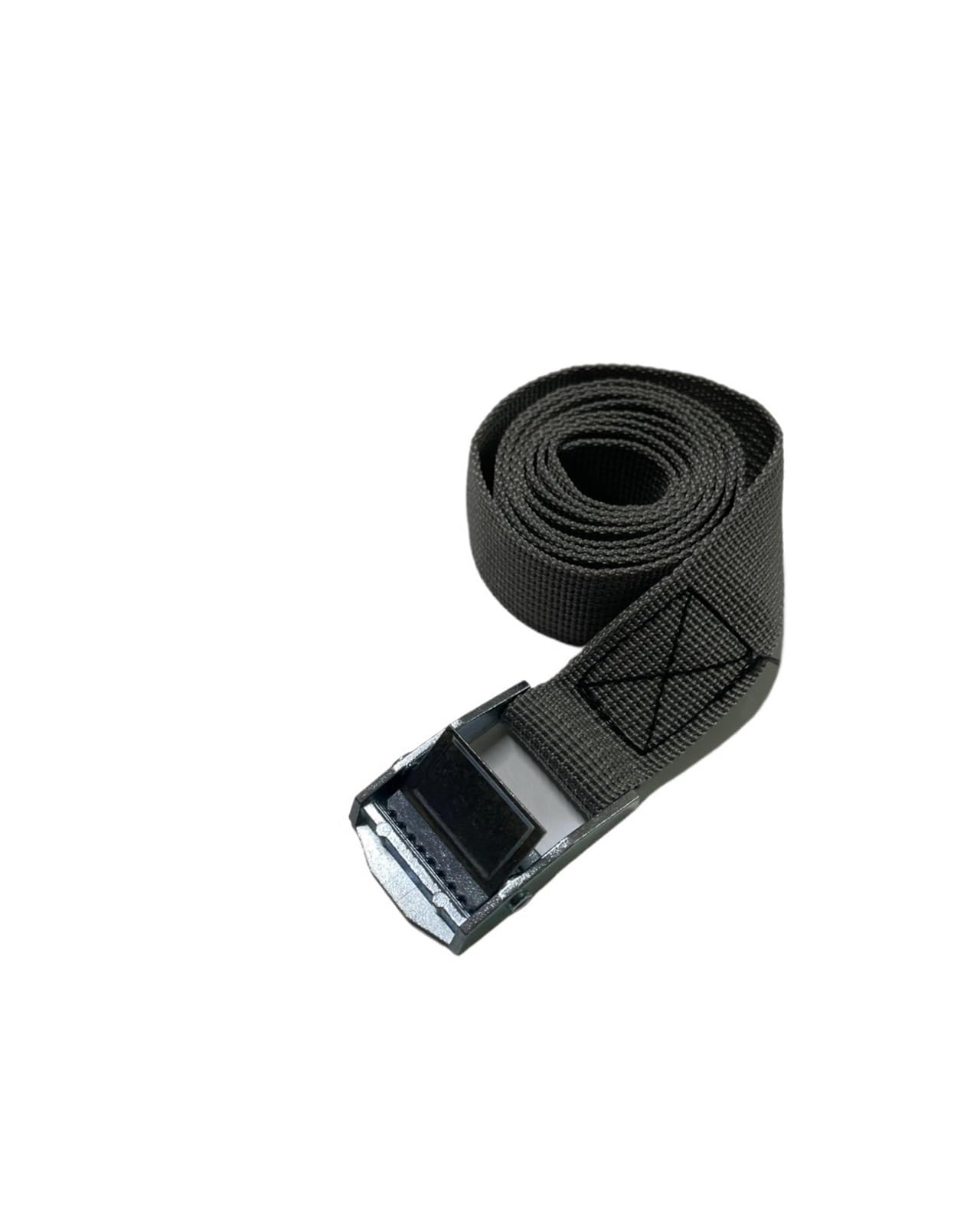 Tie Down Strap, Cargo Straps with Buckle Tie-Down Belt for Motorcycle Car Bicycle Metal Tow Rope Strong Ratchet Fixing Belt for Lugga Bag(Grey 1m 1pcs)