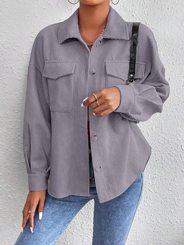 Image of GRECIILOOKS Women Poly Lycra Standard Length Oversized Jacket Korean Style Casual Outerwear | Streetwear Party Jacket with Trendy Loose Fit Casual Shirt