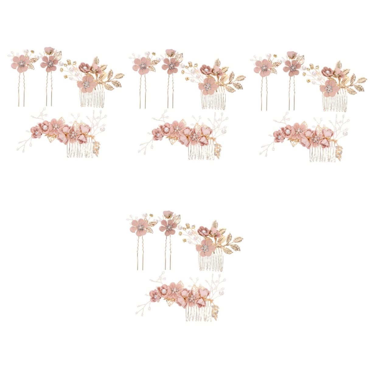 LALAFINA 16pezzi Pettine Per e Stecche Per Accessori Per Matrimonio e Cerimonie Decorazione Per Acconciature Romantiche
