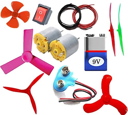Mallexo Beginner Science Experiment Kit for Kids Boys and Girls Set of 11PC Motor Toys Kit for Kids Multi-Color Motor Toys for Children/Science Project kit for School (B09VZD8L83) Amazon Price History, Amazon Price Tracker