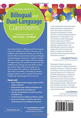 Coaching Teachers in Bilingual and Dual-Language Classrooms: A Responsive Cycle for Observation and Feedback