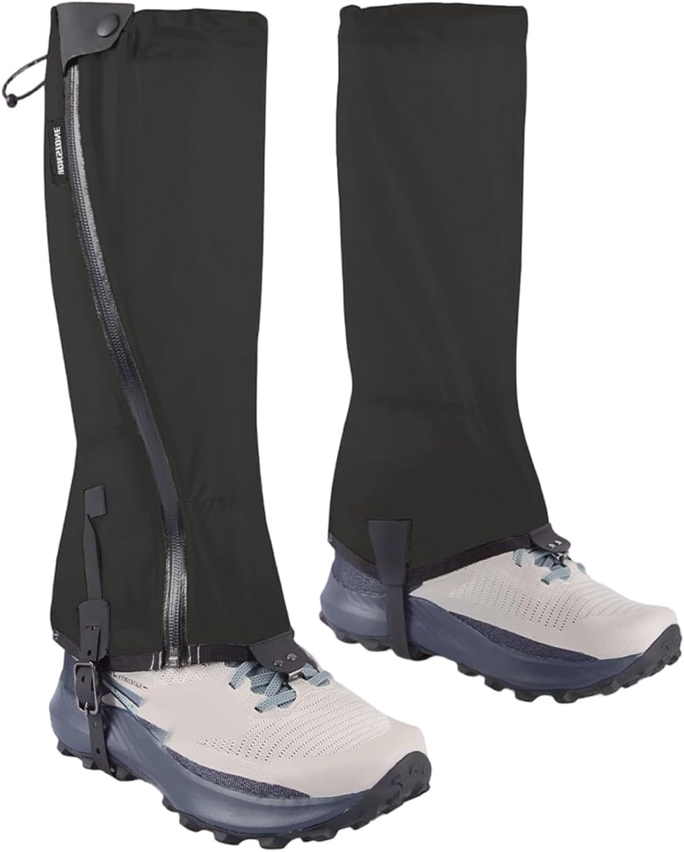 Adjustable Snow Boot Gaiters Leg Warmer Shoes Cover Tear Hiking Gaiter Light Weight Shoe for Men Women Leggings Gaiter Hiking Leg