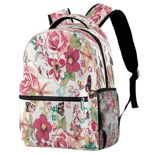 Sac de voyage décontracté à motif floral pour les sorties citadines et weekends des femmes