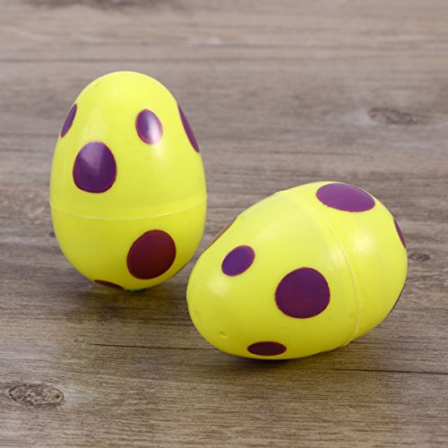 Ovos de Páscoa de plástico, 12 peças, ovos de Páscoa, cores brilhantes, lembrancinhas de festa para