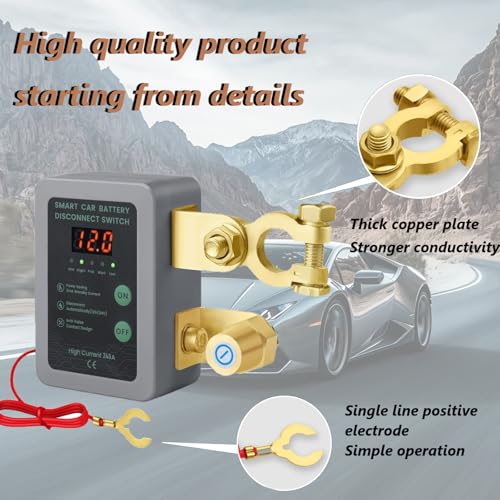 Image of Kill Switch Avutrel 12V 260A Remote Control with LED Display