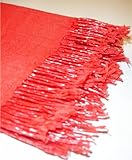 Kuldip Unisex Pashmina Scarf Shawl Wrap Throw Red